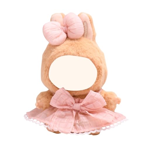 Labu Puppenkleidung für 17cm Labu Puppe, Passende Kleidung für die Plüsch Toy, Labu Kleidung Set für 17 cm große Puppe, Geeignet zum Fotografieren und Sammeln, Modisches süßes Spielzeug (E) von BOSSETY