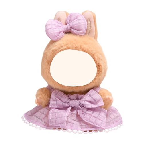 Labu Puppenkleidung für 17cm Labu Puppe, Passende Kleidung für die Plüsch Toy, Labu Kleidung Set für 17 cm große Puppe, Geeignet zum Fotografieren und Sammeln, Modisches süßes Spielzeug (F) von BOSSETY