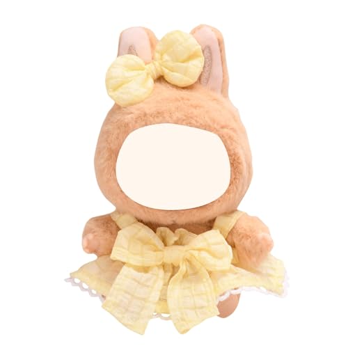 Labu Puppenkleidung für 17cm Labu Puppe, Passende Kleidung für die Plüsch Toy, Labu Kleidung Set für 17 cm große Puppe, Geeignet zum Fotografieren und Sammeln, Modisches süßes Spielzeug (H) von BOSSETY