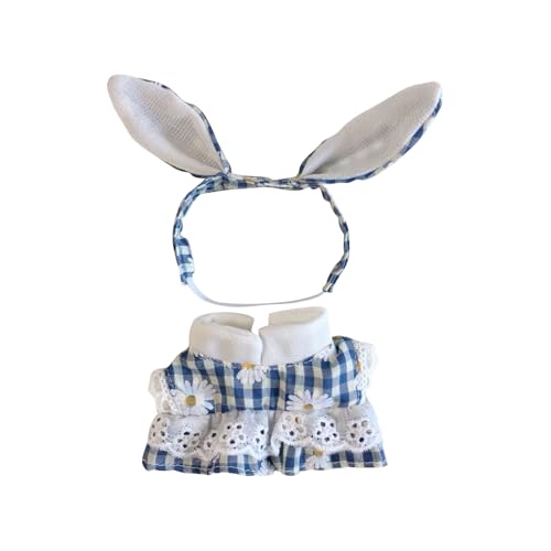 Labu Puppenkleidung für 17cm Labu Puppe, Passende Kleidung für die Plüsch Toy, Labu Kleidung Set für 17 cm große Puppe, Geeignet zum Fotografieren und Sammeln, Modisches süßes Spielzeug (K) von BOSSETY
