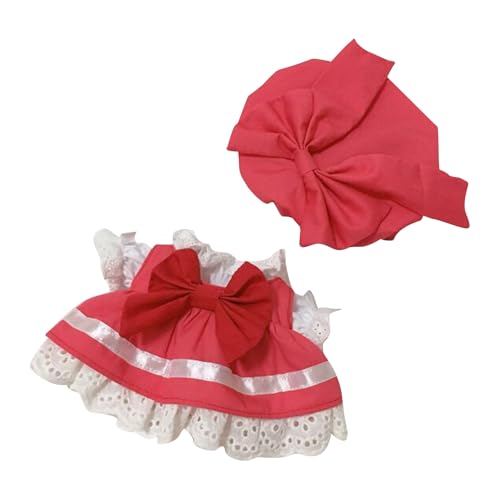 Labu Puppenkleidung für 17cm Labu uppe, Passende Kleidung für die Plüsch Toy, Labu Kleidung Set für 17 cm große Puppe, Geeignet zum Fotografieren und Sammeln, Modisches süßes Spielzeug (M) von BOSSETY