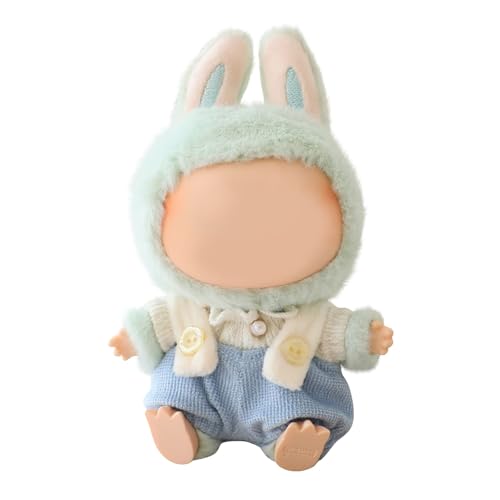 Labu Puppenkleidung für 17cm Labu Puppe, Passende Kleidung für die Plüsch Toy, Labu Kleidung Set für 17 cm große Puppe, Geeignet zum Fotografieren und Sammeln, modisches Spielzeug (F) von BOSSETY