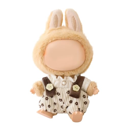 Labu Puppenkleidung für 17cm Labu Puppe, Passende Kleidung für die Plüsch Toy, Labu Kleidung Set für 17 cm große Puppe, Geeignet zum Fotografieren und Sammeln, modisches Spielzeug (G) von BOSSETY