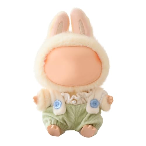 Labu Puppenkleidung für 17cm Labu Puppe, Passende Kleidung für die Plüsch Toy, Labu Kleidung Set für 17 cm große Puppe, Geeignet zum Fotografieren und Sammeln, modisches Spielzeug (H) von BOSSETY