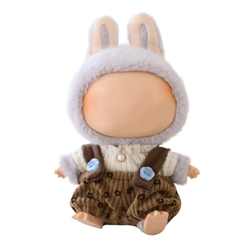 Labu Puppenkleidung für 17cm Labu Puppe, Passende Kleidung für die Plüsch Toy, Labu Kleidung Set für 17 cm große Puppe, Geeignet zum Fotografieren und Sammeln, modisches Spielzeug (I) von BOSSETY