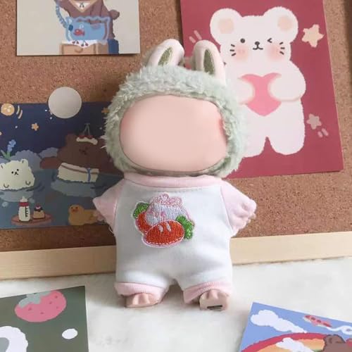 Labu Puppenkleidung für 17cLabu m Puppe, Passende Kleidung für die Plüsch Toy, Labu Kleidung Set für 17 cm große Puppe, Geeignet zum Fotografieren und Sammeln, modisches Spielzeug (K) von BOSSETY