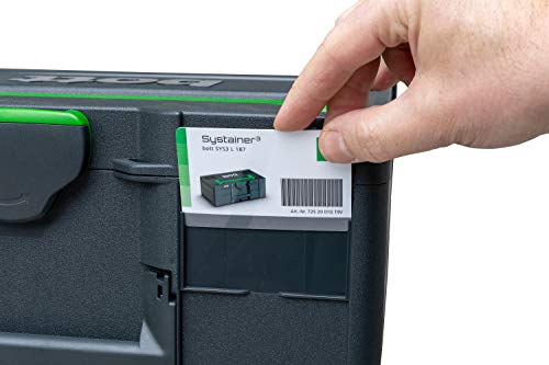 Beschriftungsset für Systainer3, 20x transparente Steckkarte / 2x Bogen von BOTT