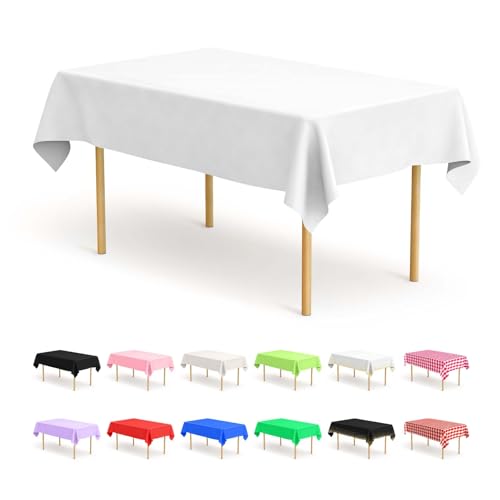 BOUBONI 4 Stück Weiß Einweg Tischdecken 137 x 274 cm Rechteckige Party Tischdecke Geeignet für Hochzeiten Catering Outdoor und Themenveranstaltungen BOUBONI 4 Stück Weiß Einweg Tischdecken 137 x 274 cm Rechteckige Party Tischdecke Geeignet für Hochzeiten Catering Outdoor und Themenveranstaltungen von BOUBONI