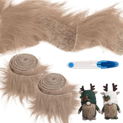2 Stück Kunstfell Band Kunstpelz Fellstoff, Kunstfell zum Basteln, 5x150cm Kunstfell Stoff, Dekoband Plüsch Trim Stoffrolle ideal zum Basteln, Nähen, Dekorieren 2 Stück Kunstfell Band Kunstpelz Fellstoff, Kunstfell zum Basteln, 5x150cm Kunstfell Stoff, Dekoband Plüsch Trim Stoffrolle ideal zum Basteln, Nähen, Dekorieren von BOUFEIDA
