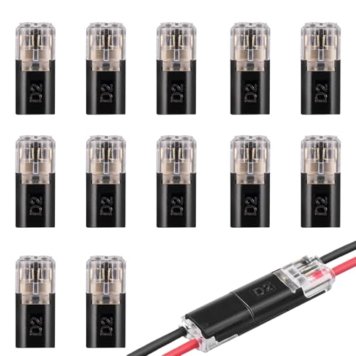 BOULESENM Steckverbinder 2 Polig,Auto Stecker Steckverbindung Steckverbinder Verbindungsklemme 2 Polig,Verbindungsklemme,Klemmen Elektro, für 18-22 AWG Kabel Crimp BOULESENM Steckverbinder 2 Polig,Auto Stecker Steckverbindung Steckverbinder Verbindungsklemme 2 Polig,Verbindungsklemme,Klemmen Elektro, für 18-22 AWG Kabel Crimp von BOULESENM