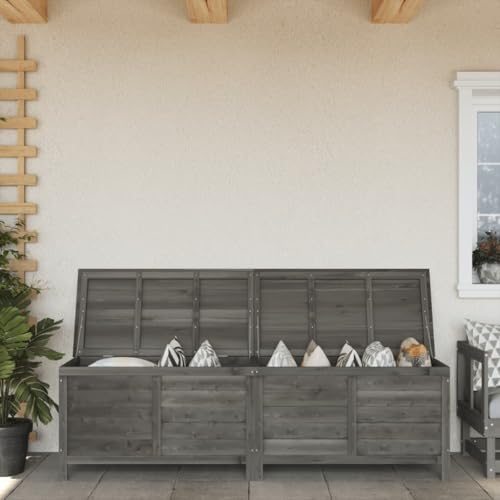 BOWEKAM Möbel, Outdoor-Möbel, Outdoor-Aufbewahrungsboxen, Garten-Aufbewahrungsbox, anthrazit, 198,5 x 50 x 56,5 cm, Massivholz, Tanne BOWEKAM Möbel, Outdoor-Möbel, Outdoor-Aufbewahrungsboxen, Garten-Aufbewahrungsbox, anthrazit, 198,5 x 50 x 56,5 cm, Massivholz, Tanne von BOWEKAM
