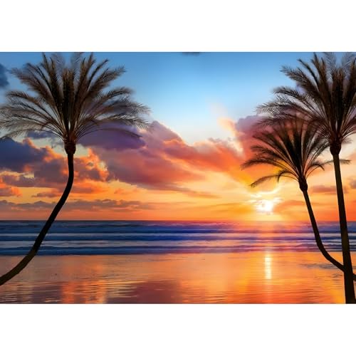 Bowetile 5D Diamond Painting Bilder Landschaft, Strand Diamond Painting Set für Erwachsene und Kinder, Komplettes DIY Diamond Art Malen Stickset für Kreuzstichbilder, Wohnkultur 40x30 cm Bowetile 5D Diamond Painting Bilder Landschaft, Strand Diamond Painting Set für Erwachsene und Kinder, Komplettes DIY Diamond Art Malen Stickset für Kreuzstichbilder, Wohnkultur 40x30 cm von Bowetile