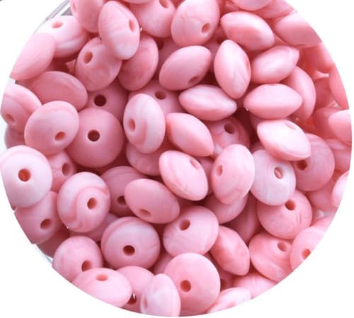 Armbandperlen, Großpackung Schmuck, Silikon-Bastelperlen, Silikonperlen, sechseckige Silikonperlen, DIY-Geschenk, Halskette, lose Perlen, Schmuckherstellung, Zubehör, sechseckige Perlen von BOWINGBO