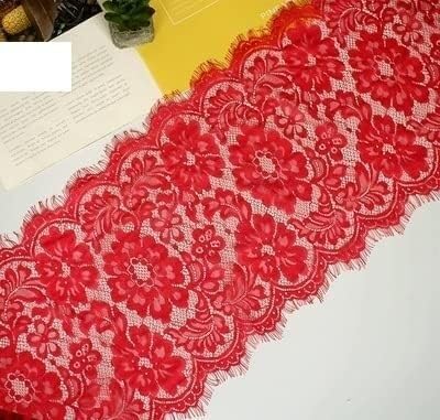 Bastelspitzenmaterialien, Spitze für Kostüme, weiches Spitzenband, Wimpernspitzenbesatz, Zubehör, handgefertigt, DIY, Unterwäsche, Rock, Saum, Kleidung, Dekoration, Wimpernspitze, Stoff, 3 m von BOWINGBO