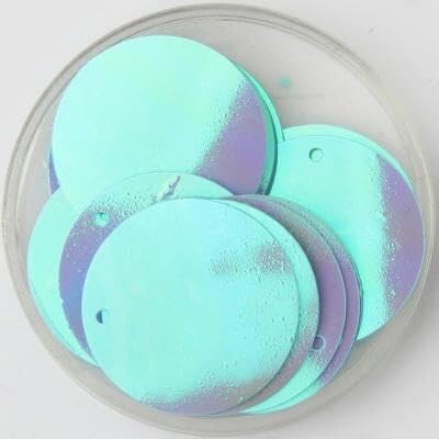 Dekorative Pailletten, lose Pailletten, schillernd, bunte große Pailletten mit 1 Seitenloch, PVC, flach, rund, lose Pailletten, Nähen, Basteln, Scrapbooking, Anhänger von BOWINGBO