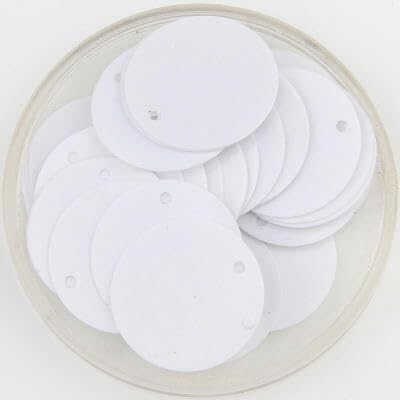 Dekorative Pailletten, lose Pailletten, schillernd, bunte große Pailletten mit 1 Seitenloch, PVC, flach, rund, lose Pailletten, Nähen, Basteln, Scrapbooking, Anhänger von BOWINGBO