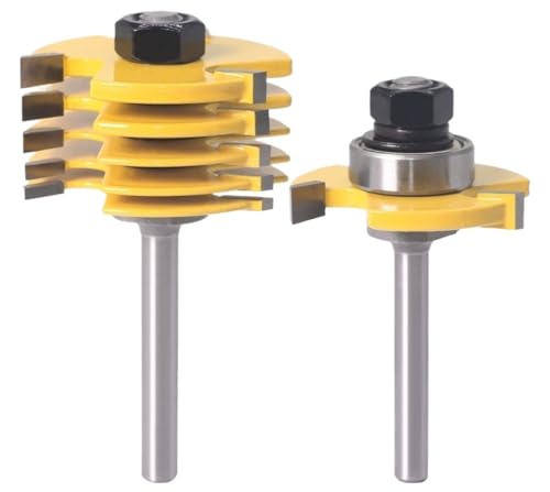 Hochleistungs-Router-Bits für professionelle Holzbearbeitung, Fräser-Bit-Set mit Schlitzen für Gelenke, 6 mm, 6 mm, 6,35 mm, 8 mm pro Hochleistungs-Router-Bits für professionelle Holzbearbeitung, Fräser-Bit-Set mit Schlitzen für Gelenke, 6 mm, 6 mm, 6,35 mm, 8 mm pro von BOWINGBO