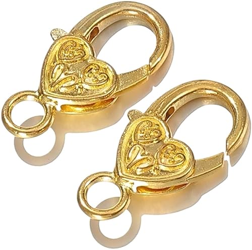 Kettenverbinder für Armbänder, Schlüsselringhaken für DIY-Halsketten-Verschlusskomponenten, Karabinerverschlusshaken, herzförmige Schlüsselanhänger für Schmuckherstellung Kettenverbinder für Armbänder, Schlüsselringhaken für DIY-Halsketten-Verschlusskomponenten, Karabinerverschlusshaken, herzförmige Schlüsselanhänger für Schmuckherstellung von BOWINGBO