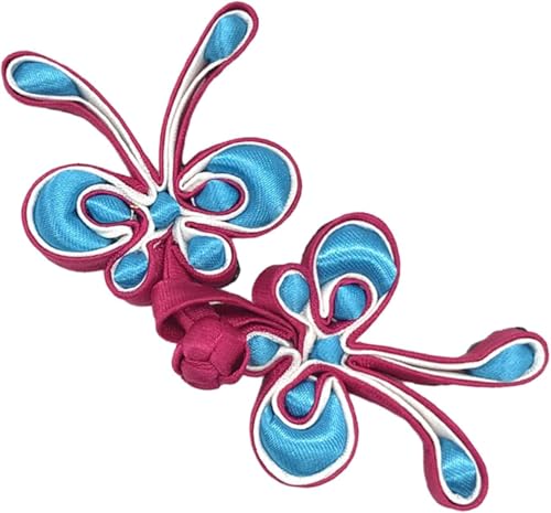 Kleiderverschlüsse, Blume, Frosch, chinesischer Knoten, handgewebt, Schmetterling, chinesischer Cheongsam-Knoten, Knopfverschluss, Bandverschluss, Kostüm, Hemd, Anzug, DIY, Nähen, Basteln, Nähen, für von BOWINGBO