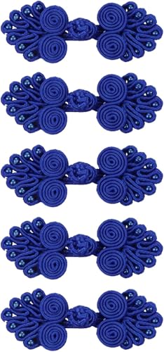 Knöpfe für Anzüge, traditionelle Knoten, chinesische Knoten, chinesische Knoten, Froschknöpfe, Nähverschlüsse für Pullover, Mantel, Schal, Strickjacke und Kostüme, 5 Paar von BOWINGBO