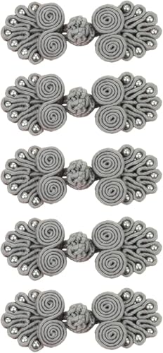 Knöpfe für Anzüge, traditionelle Knoten, chinesische Knoten, chinesische Knoten, Froschknöpfe, Nähverschlüsse für Pullover, Mantel, Schal, Strickjacke und Kostüme, 5 Paar von BOWINGBO