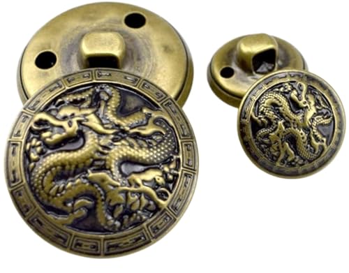 Modische Knöpfe, Kleiderknöpfe, Hemdknöpfe, Nähknöpfe, Bronze-Metallknöpfe, 15–25 mm, für Anzüge, Hemden, Mantel, Jacke, Schaft, Schnalle, Nähen, Kleidung, Zubehör, 5 Stück Modische Knöpfe, Kleiderknöpfe, Hemdknöpfe, Nähknöpfe, Bronze-Metallknöpfe, 15–25 mm, für Anzüge, Hemden, Mantel, Jacke, Schaft, Schnalle, Nähen, Kleidung, Zubehör, 5 Stück von BOWINGBO