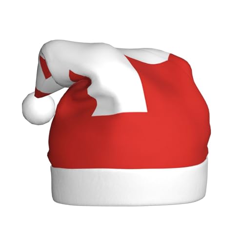 Festliche Weihnachtsmütze mit Schweizer Flagge für Erwachsene – gemütliche Weihnachtsmütze für Männer und Frauen, Neujahrsparty-Zubehör, Rot Festliche Weihnachtsmütze mit Schweizer Flagge für Erwachsene – gemütliche Weihnachtsmütze für Männer und Frauen, Neujahrsparty-Zubehör, Rot von BOXILTD
