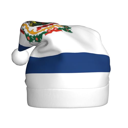 Festliche Weihnachtsmützen mit West Virginia-Flagge für Erwachsene – gemütliche Weihnachtsmütze für Männer und Frauen, Neujahrsparty-Zubehör, Rot Festliche Weihnachtsmützen mit West Virginia-Flagge für Erwachsene – gemütliche Weihnachtsmütze für Männer und Frauen, Neujahrsparty-Zubehör, Rot von BOXILTD