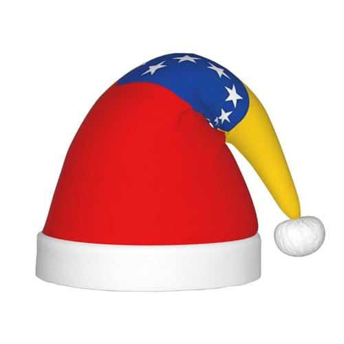 Flagge von Venezuela Weihnachtsmütze, Weihnachtsmützen für Jungen und Mädchen, Xmas Hut für Neujahr Festliche Party Dekoration, Rot Flagge von Venezuela Weihnachtsmütze, Weihnachtsmützen für Jungen und Mädchen, Xmas Hut für Neujahr Festliche Party Dekoration, Rot von BOXILTD