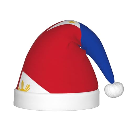 Philippinische Flagge Weihnachtsmütze, Weihnachtsmützen für Jungen und Mädchen, Xmas Hut für Neujahr Festliche Party Dekoration, Rot Philippinische Flagge Weihnachtsmütze, Weihnachtsmützen für Jungen und Mädchen, Xmas Hut für Neujahr Festliche Party Dekoration, Rot von BOXILTD