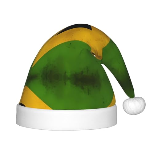 Weihnachtsmütze mit alter jamaikanischer Flagge, Weihnachtsmützen für Jungen und Mädchen, Weihnachtsmütze für Neujahr, festliche Party-Dekoration, Rot Weihnachtsmütze mit alter jamaikanischer Flagge, Weihnachtsmützen für Jungen und Mädchen, Weihnachtsmütze für Neujahr, festliche Party-Dekoration, Rot von BOXILTD