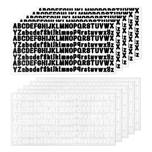 BOXOB 10 Blatt Selbstklebende Buchstaben, Wasserfest, Groß- und Kleinbuchstaben, Aufkleber für DIY, Scrapbooking, Geschenkbox, Kartenhandwerk von BOXOB