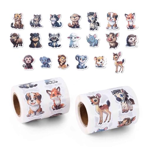1000 Stück Tieraufkleber, PVC-Zootieraufkleber Cartoon-Safaritieraufkleber Realistische Dschungeltieraufkleber für Kinder Wasserflaschen Notizbücher Sammelalben 1000 Stück Tieraufkleber, PVC-Zootieraufkleber Cartoon-Safaritieraufkleber Realistische Dschungeltieraufkleber für Kinder Wasserflaschen Notizbücher Sammelalben von BOXOB