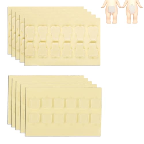 120stk Klebeband für Sonny Angel Hipper, Doppelseitig Transparente Klebemasse Ablösbar Ersatz-Sticker Minifiguren Rückstandsfreier und Sicherer Halt für DIY-Dekoration von BOXOB