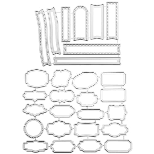 2stk Stanzformen zur Kartengestaltung, Verschiedene Formen Metallstanzformen Stanzformen Kartengestaltung Praktische Prägewerkzeuge Stanzformen Kartengestaltung für Papier-Scrapbooking-Karten von BOXOB