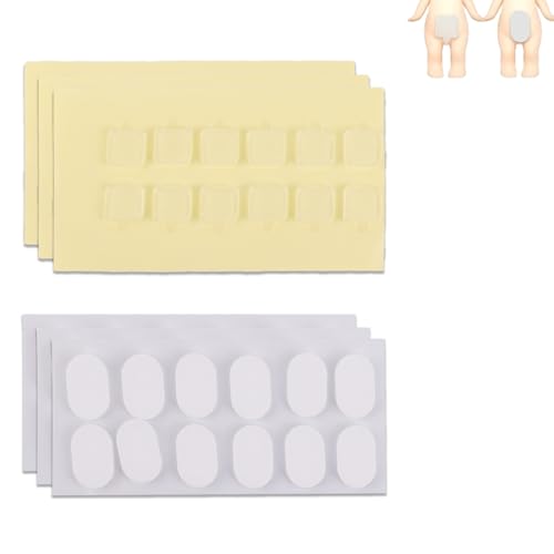 72 Stück Klebeband für Sonny Angel Hipper, Doppelseitig Klebeknete Sichere Transparente Stickerpads für Minifiguren DIY-Dekoration Ablösbar & Rückstandsfrei von BOXOB