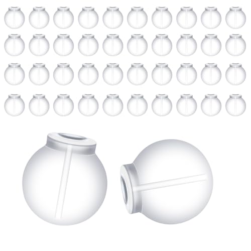 BOXOB 100stk Komfortable, Transparente Ohrringverschlüsse Weiche Silikon-Ohrringverschlüsse als Ersatz für alle Arten von Ohrringen DIY-Schmuckzubehör für Damen von BOXOB