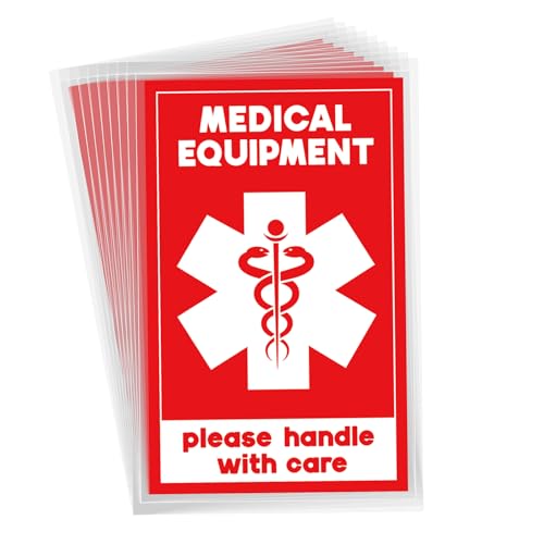 BOXOB 16 Stück Gepäckaufkleber für Medizinische Geräte, 10,16 x 6,35 cm Pflegeetikett Medizinische Versorgung Gepäckanhänger Geräte für Krankenhaus Krankenpflege Reisekoffer BOXOB 16 Stück Gepäckaufkleber für Medizinische Geräte, 10,16 x 6,35 cm Pflegeetikett Medizinische Versorgung Gepäckanhänger Geräte für Krankenhaus Krankenpflege Reisekoffer von BOXOB