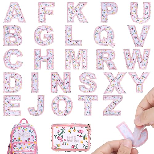 BOXOB 26 Stk Selbstklebende Buchstaben Patches aus Polyester mit Blumenmotiv von A bis Z Niedliche Alphabet Stoffaufkleber für Kleidung Kleider Hüte Taschen BOXOB 26 Stk Selbstklebende Buchstaben Patches aus Polyester mit Blumenmotiv von A bis Z Niedliche Alphabet Stoffaufkleber für Kleidung Kleider Hüte Taschen von BOXOB