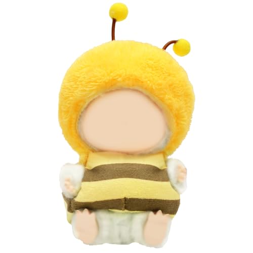 BOXOB 2stk Kleidungs für 17cm Puppen, Gelb Braunes 3D Bienen Set mit Niedlichen Kleidern im schicken Stil Deko Zubehör von BOXOB