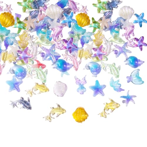 BOXOB 50 Stück Sommer Ozean Nagelcharms, 3D Harz Seestern Strand Rhinestone Nagelcharms Ozean Serien Dekoration für Frauen Maniküre Kunstschmuck BOXOB 50 Stück Sommer Ozean Nagelcharms, 3D Harz Seestern Strand Rhinestone Nagelcharms Ozean Serien Dekoration für Frauen Maniküre Kunstschmuck von BOXOB