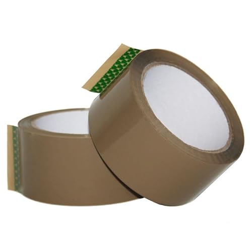 12 x BOXXtape PREMIUM PP-Klebebänder - starke Klebekraft I 50mmx66 lfm I braun (12) von [BOXXCO]