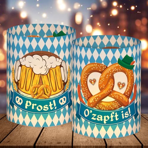 12 Windlicht Tischdeko Bayern, Deko Tisch, Oktoberfest Dekoration Blau Weiß, Bayerische Deko Party Set, Biergarten Geschenk 12 Windlicht Tischdeko Bayern, Deko Tisch, Oktoberfest Dekoration Blau Weiß, Bayerische Deko Party Set, Biergarten Geschenk von BOYATONG