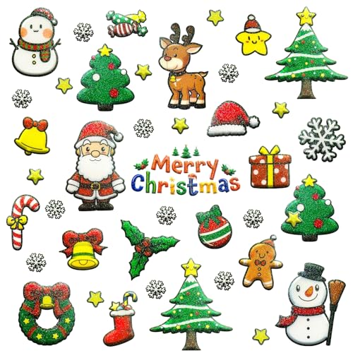 312 Stück Weihnachtssticker Glitzer, Weihnachtsaufkleber Selbstklebend Sticker Weihnachten, Weihnachtsdeko für DIY Basteln Weihnachtskarten Adventskalender Weihnachtsgeschenke für Kinder 312 Stück Weihnachtssticker Glitzer, Weihnachtsaufkleber Selbstklebend Sticker Weihnachten, Weihnachtsdeko für DIY Basteln Weihnachtskarten Adventskalender Weihnachtsgeschenke für Kinder von BOYATONG