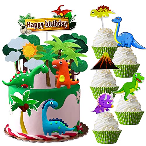 Dino Tortendeko, Kuchendeko Dinosaurier, Tortendeko Geburtstag Junge mit Dino Tattoo, Dinosaurier Kuchen Topper für Kinder Junge, Happy Birthday Cake Topper für Dinosaurier Geburtstag Deko Dino Tortendeko, Kuchendeko Dinosaurier, Tortendeko Geburtstag Junge mit Dino Tattoo, Dinosaurier Kuchen Topper für Kinder Junge, Happy Birthday Cake Topper für Dinosaurier Geburtstag Deko von BOYATONG