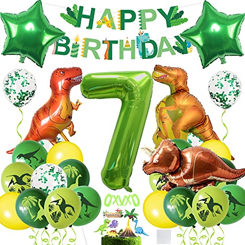 Dinosaurier Geburstagdeko Kit,Dino Luftballons Geburtstag 7 Jahr, Riesen Folienballon Zahl 7,Geburtstag 7 Jahr Junge,Dino Ballons Geburtstag Deko,Dino Kindergeburtstag Deko Dinosaurier Geburstagdeko Kit,Dino Luftballons Geburtstag 7 Jahr, Riesen Folienballon Zahl 7,Geburtstag 7 Jahr Junge,Dino Ballons Geburtstag Deko,Dino Kindergeburtstag Deko von BOYATONG