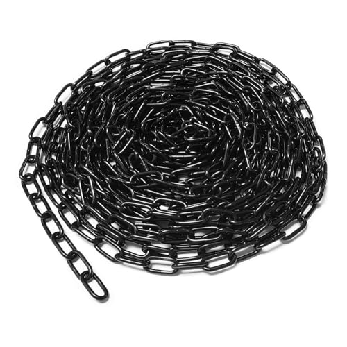 BOYIFEIJIE 10m Stahlkette aus Kohlenstoffstahl, Stahlkette 3mm Starke, Kette Schwarz, Gliederkette Meterware, Für Hängezäune, Hundeführungsketten, Schaukelketten, Wäschetrockenketten BOYIFEIJIE 10m Stahlkette aus Kohlenstoffstahl, Stahlkette 3mm Starke, Kette Schwarz, Gliederkette Meterware, Für Hängezäune, Hundeführungsketten, Schaukelketten, Wäschetrockenketten von BOYIFEIJIE