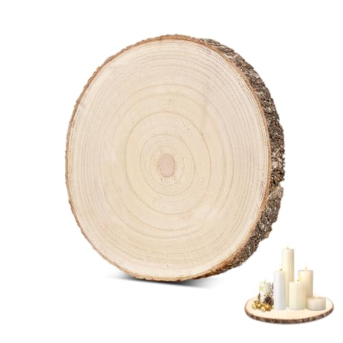 Holzscheiben 30-35cm, Holzscheiben zum Basteln, Holzplatte Rund, Baumscheiben 30cm Deko, Baumscheibe für Tafelaufsätze DIY-Hochzeitsdekorationen Aus Holz Gemälde Untersetzer & Basteln Holzscheiben 30-35cm, Holzscheiben zum Basteln, Holzplatte Rund, Baumscheiben 30cm Deko, Baumscheibe für Tafelaufsätze DIY-Hochzeitsdekorationen Aus Holz Gemälde Untersetzer & Basteln von BOYIFEIJIE