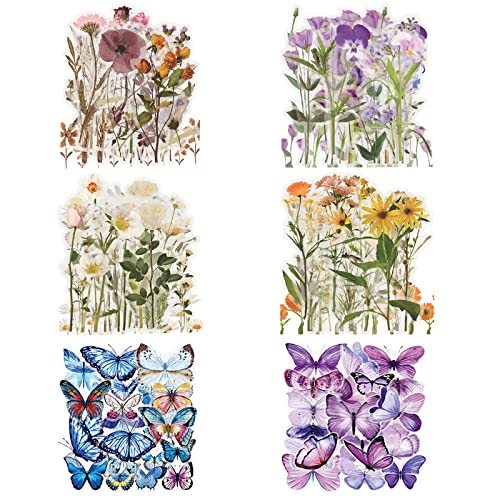 BOZILY 240 Stück Scrapbook Aufkleber Pflanzen Blumen Sticker Transparent PET Scrapbooking Schmetterlinge Sticker für Fotoalbum Sammelalbum Notizbuch Tagebuch Laptops DIY Dekoration… BOZILY 240 Stück Scrapbook Aufkleber Pflanzen Blumen Sticker Transparent PET Scrapbooking Schmetterlinge Sticker für Fotoalbum Sammelalbum Notizbuch Tagebuch Laptops DIY Dekoration… von BOZILY
