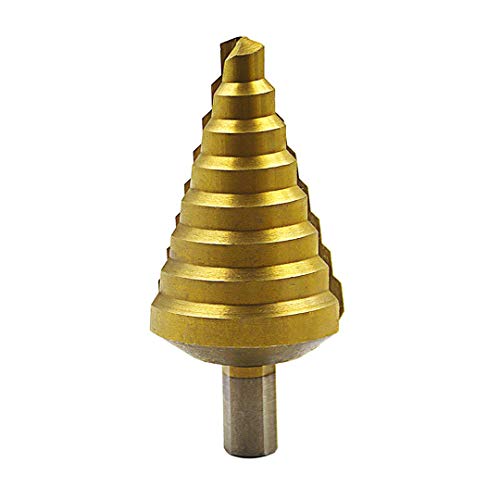 BOZONLI 10-45mm HSS Stufenbohrer Satz Set - Titanbeschichtet, Exact Pagoda Konusbohrer Kegelbohrer Loch Dreieck Shank Tool von BOZONLI